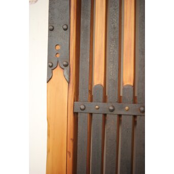 在銘 細身金具尽格子蔵戸　W001Y 