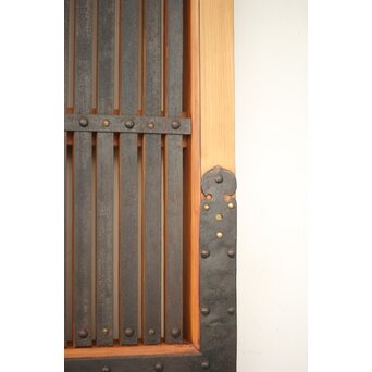 在銘 細身金具尽格子蔵戸　W001Y 