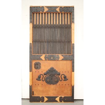 在銘 細身金具尽格子蔵戸　W001Y