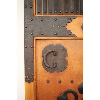 在銘 細身金具尽格子蔵戸　W001Y 