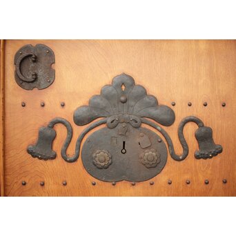 在銘 細身金具尽格子蔵戸　W001Y 