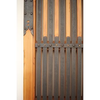 在銘 細身金具尽格子蔵戸　W001Y 