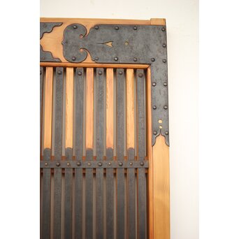 在銘 細身金具尽格子蔵戸　W001Y 