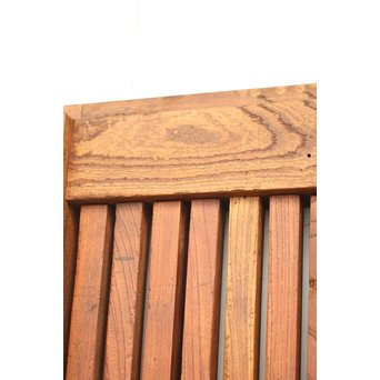 鉄金具尽 波兎と巾着金具 総欅格子蔵戸　W002Y 