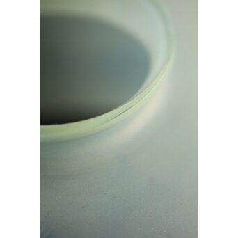 大きなオパールセントガラス 腐食電笠　A1999 