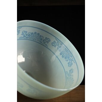 大きなオパールセントガラス 腐食電笠　A1999 