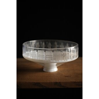 白被せ切子電笠/照明　A2002 