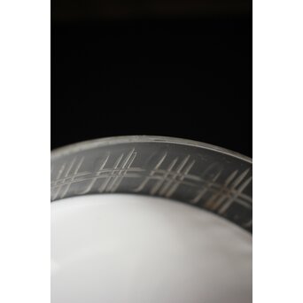 白被せ切子電笠/照明　A2002 