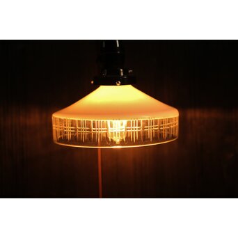 白被せ切子電笠/照明　A2002 