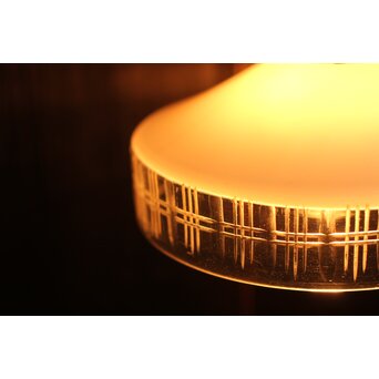 白被せ切子電笠/照明　A2002 