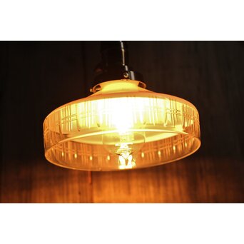 白被せ切子電笠/照明　A2002 