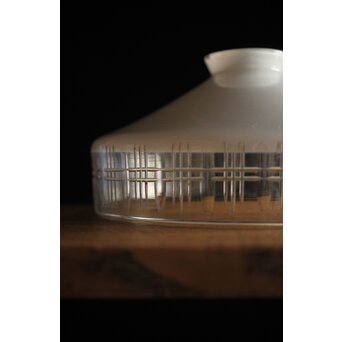 白被せ切子電笠/照明　A2002 