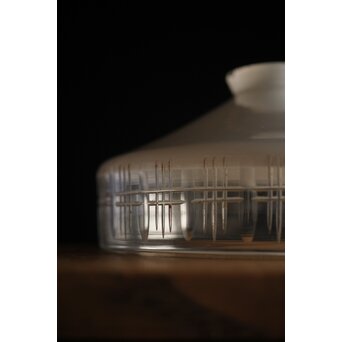 白被せ切子電笠/照明　A2002 