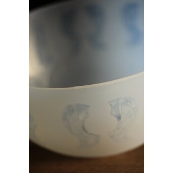 オパールセントガラスの腐食電笠　A2003 