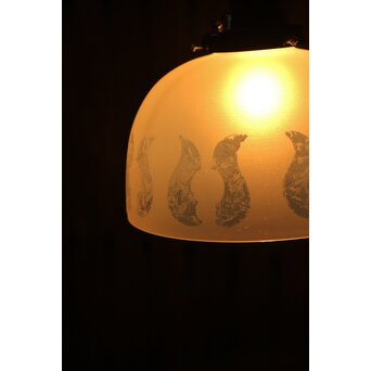 オパールセントガラスの腐食電笠　A2003 