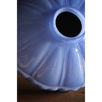 青紫のプレスガラス電笠照明　A2004 