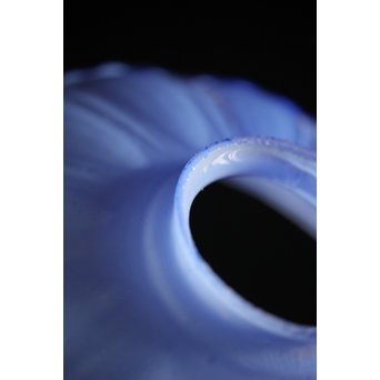 青紫のプレスガラス電笠照明　A2004 