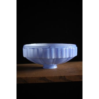 青紫のプレスガラス電笠照明　A2004 