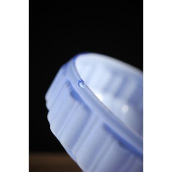 青紫のプレスガラス電笠照明　A2004 