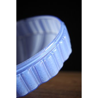 青紫のプレスガラス電笠照明　A2004 