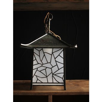 氷裂紋 大型古銅灯籠　A2006YD