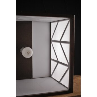 松本民芸家具 四方矢羽照明/電笠　A2008 