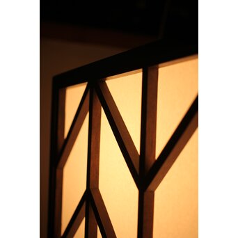 松本民芸家具 四方矢羽照明/電笠　A2008 