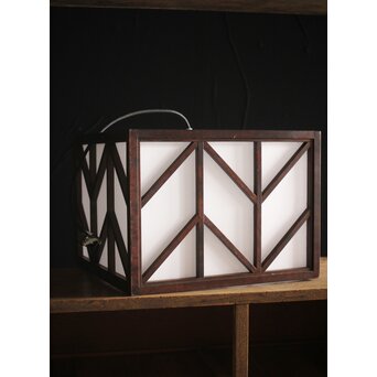 松本民芸家具 四方矢羽照明/電笠　A2008 