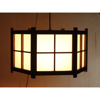 松本民芸家具 六角照明/電笠　A2009 