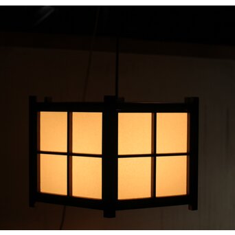 松本民芸家具 六角照明/電笠　A2009 