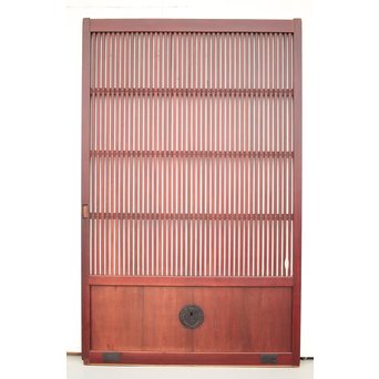 朱格子蔵戸　W003