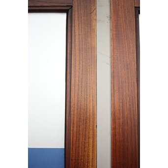 市松襖 欅黒柿肥松 意匠建具 4枚1組　B994Y 