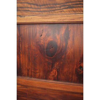 市松襖 欅黒柿肥松 意匠建具 4枚1組　B994Y 