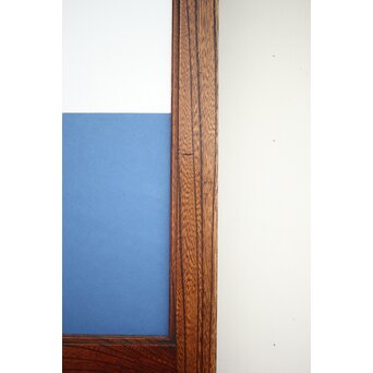 市松襖 欅黒柿肥松 意匠建具 4枚1組　B994Y 