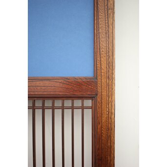 市松襖 欅黒柿肥松 意匠建具 4枚1組　B994Y 