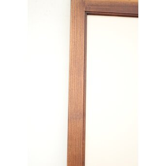 市松襖 欅黒柿肥松 意匠建具 4枚1組　B994Y 