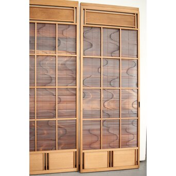 竹ひごの簀戸 3枚1組　F228Y 