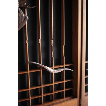 鶴の木彫書院 4枚1組　R0020 