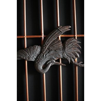 鶴の木彫書院 4枚1組　R0020 