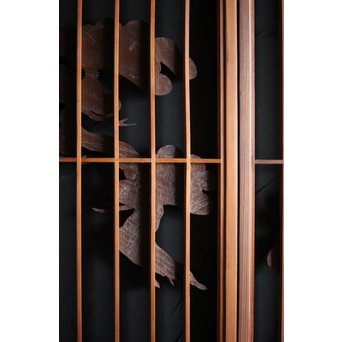 鶴の木彫書院 4枚1組　R0020 