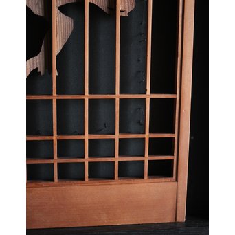 鶴の木彫書院 4枚1組　R0020 