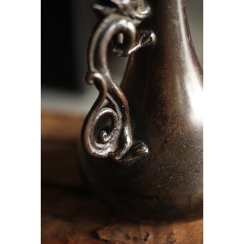 古銅水滴 一輪挿し　M223 