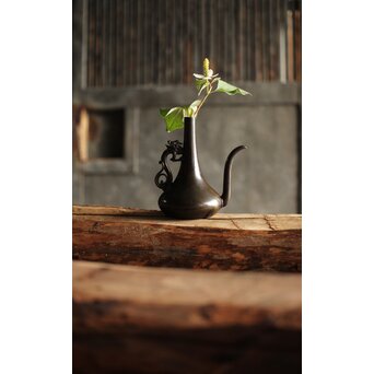 古銅水滴 一輪挿し　M223 