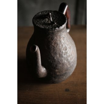 古鉄 唐木手鉄瓶　M226 