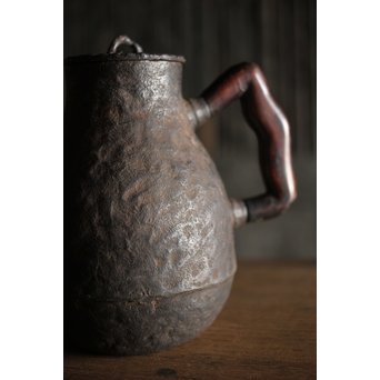 古鉄 唐木手鉄瓶　M226 