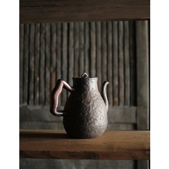 古鉄 唐木手鉄瓶　M226