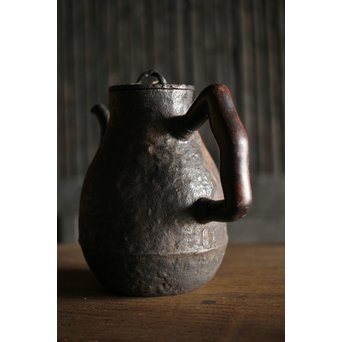 古鉄 唐木手鉄瓶　M226 