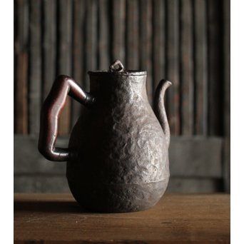 古鉄 唐木手鉄瓶　M226 