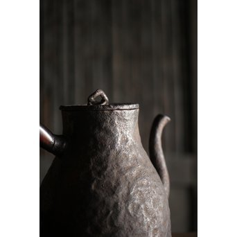 古鉄 唐木手鉄瓶　M226 