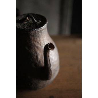 古鉄 唐木手鉄瓶　M226 